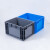 建功立业物流箱GY3201外径：400*300*230mm蓝色