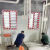 PE保护膜胶带定制无痕厨房防水自粘地面装修红白成品铝合金门窗 红白条-适合铝合金门窗 宽10cm*长100m