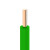 起帆电线电缆 WDZB-BYJ4平方国标低烟无卤阻燃B级单芯单股硬线 绿色100米