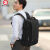 巴朗双肩包男士书包背包商务出差大容量旅游旅行电脑包多功能学生 扩容版+胸包