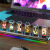 WCZ命运石之门辉光管电竞LED数字屏夜光拟RGB时钟IPS电脑桌面DIY摆件 炫彩氛围拉满 显示屏可换图片/底座带发光APP款