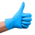 塞莫诗丁腈手套一次性 20只袋装防水防油家庭清洁多用途BN901蓝色 大号L