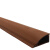 三角线槽明装PVC弧形半角墙角专用地板线槽网线槽电线收角 咖啡色 3米/组(3个1米) H45可布5类网线8-10条