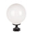 龙代（longdai）LED防水灯户外柱头灯围墙圆球灯球形罩 20cm亚克力材质+黑色四方底座
