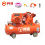 鸣固 空压机皮带机 380V工业型气泵皮带式气泵空气压缩机高压气泵喷漆泵橘红 V-0.6/8(三相）4KW双缸