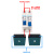 电动车双电瓶切换空开 直流断路器60V72V84V两进一出电池转换开关 转换开关250A