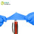 塞莫诗 SI&MOOS 一次性丁腈手套工业卫生清洁实验科研保洁NS905DB独立包装50副蓝色 中号M