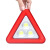 多功能车载LED照明灯应急三角警示牌警示架COB强光太阳能汽车用品 19cm 太阳能款
