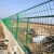 企工 高速公路隔离网圈地围栏防护网铁丝网片围墙网硬塑双边丝护栏网 软塑丝粗3.5毫米1.8米*3米一网一柱