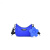 乐播诗（LeSportsac）Mini hobo系列新款斜挎包腋下包链条包X016 克莱因蓝