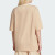 阿迪达斯 （adidas）短袖T恤女装夏季新款三叶草运动服针织透气圆领印花上衣 IU2492浅褐色 XS