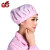世霸（SHIBA） 防静电帽 防尘帽 电子食品喷漆纺织行业工作帽 厨师帽粉色有天窗 1顶起购