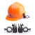 定制强光手电筒夹安全帽头灯支架消防头盔夹子卡扣手电筒夹子 导轨A (22-24毫米)