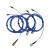 澄科可定制线缆BNC公转10-32公加速度传感器连接头线电缆 蓝色 10m