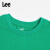 Lee儿童短袖T恤2023夏款纯棉印花宽松舒适运动上衣 绿色 165 