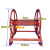 喷雾器打机100米卷管架软管收管架农用高压电镀打管架水管架 红色加厚300米绕管架全套