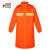普舍（PUTSCHE）风衣款连体雨衣 反光防水防汛可印字007 橘色 L码
