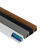 艾思欧 PVC墙角线槽 明装直角隐形阴角三角扇形走线槽 2.4cm白色配件6个（各一个） 单拍不发 ASOL0029