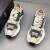JEPSEN欧洲站男鞋复古运动鞋2023新款小众溶解鞋男士增高老爹鞋 灰色 41标准皮鞋码