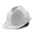 伟光 安全帽YD-VT 新国标V型ABS 工地建筑电力施工监理 防砸透气抗冲击头盔 白色 按键式调节1顶