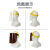 英格杰家 电焊防护罩安全帽面罩焊工防护面罩防烤护全脸焊帽头戴式面具 茶色 