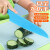 派莱斯（PLYS） 儿童塑料刀具套装幼儿园安全切蔬菜不伤手儿童水果刀菜板学生用切菜刀菜板厨具 绿色大号塑料刀+菜板+碟子