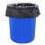 益美得 LJD1123 商用大号垃圾袋物业环卫平口塑料袋 黑色100*120cm（50只3丝）