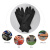 曼睩中厚32cm黑色1双工业耐酸碱手套耐磨防滑纹防腐蚀耐油手套可定制
