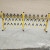 可移动伸缩围栏玻璃钢绝缘管式隔离栏电力施工安全排队应急防护栏 加厚黑黄1.2*4米