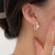 古罗珠宝S925纯银几何不规则复古施家珍珠耳环耳扣女韩国气质百搭耳饰礼物 4.3