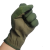 骁尉飞行员触屏手套户外通用飞行表演队标手套可触屏防滑手套军绿通航手套 军绿色  S