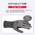 代尔塔(DELTAPLUS)劳保手套202011C级防割PU涂层耐磨手套黑灰色9码12副装