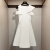 元乐申白色连衣裙女2023年夏季小个子名媛气质修身收腰超仙气礼服裙 白色 XL