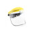 头戴式防护面罩/防飞溅面屏 防冲击防油烟 切割面罩 工业品定制 黄色面屏(镜片内外有保护膜使用