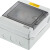 KEOLEA 配电箱防水明装空气开关盒子户外防雨塑料小型回路空开箱 12回路套装-01 
