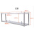 定制不锈钢厨房置物架壁挂式商用收纳上墙架不锈钢吊架23层挂墙上 长90宽30高40二层201加厚