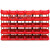 汉河HKCC04 零件盒组合式 塑料元件盒物料盒 配件盒 货架组合螺丝盒 红色 460*300*170mm