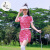 DE高尔夫球服装女套装夏季韩国新品修身显瘦迷彩速干高端短袖短裙裤 短袖 S