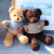 印象琉璃泰迪熊狗熊公仔毛绒抱抱熊小号大号玩具熊布娃娃送女生礼物 海藻绒熊--米黄色 30厘米(迷你小号)