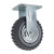 海斯迪克 HK-780 风火轮聚氨酯脚轮 耐磨轻音重型工业轮子 4寸（2刹车+2定向）