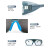 烧电焊眼镜氩弧焊防强光护眼焊工通用眼镜 二保焊护眼焊工专用防 眼镜可翻盖