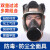 防毒面具全面罩化工喷漆防农药工业防尘打磨透气可接电动长管全脸 6800B+风机+0.5米导气管+3号中