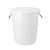 箱大王 Xlj-02 大号加厚塑料圆桶 圆形收纳桶 酒店厨房大容量水桶 白色无盖160L