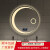 TAPNM精灵月亮形圆形led智能浴室镜卫生间触摸屏壁挂感应防雾镜子 精灵智控+蓝牙+除雾+三色切 60cm
