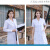白大褂长袖医生护士工作服女短袖薄款夏季实验服学生化学大学生室 女士 短袖 M