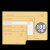 牛皮纸邮局标准信封袋黄色白色印刷工资袋发票袋票据套装小信纸A 5号100g白双胶100个
