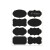 稳斯坦 WST1011 黑板贴（80枚）可擦除防水标签贴 瓶罐黑色PVC黑板贴纸 款式110*156mm
