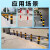 筑采（ZHUCAI）警示铁立柱 50cm 黄黑色 可活动款 送膨胀螺栓