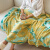 欧乐莎四层竹纤维毛毯办公室盖毯午睡毯午休毯空调毯沙发毯薄毯子毛毯被 向日葵 150*200cm