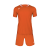 路克士 636夏季男女儿童亲子足球套装比赛训练服短裤t恤可团购订制 红色 XL175